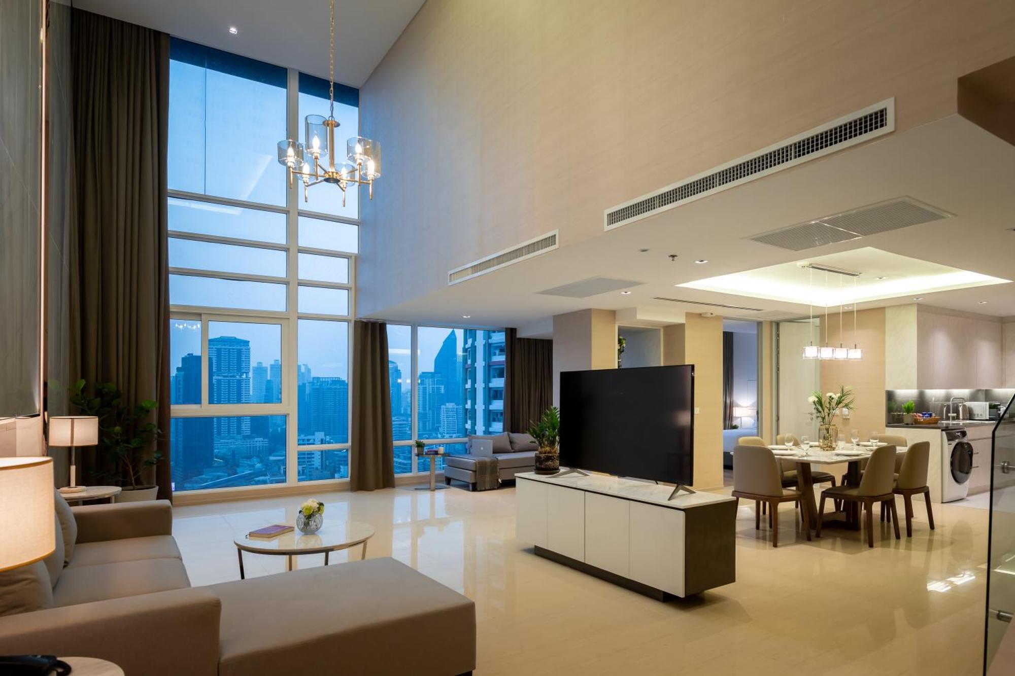 Jasmine 59 Hotel Bangkok Luaran gambar A living room in a condominium
